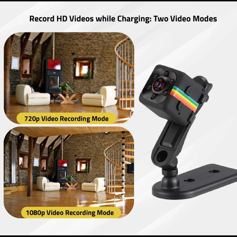 Mini Security Camera- Tiny Motion Sensor Camera- Night Vision- Nanny Cam Hidden
